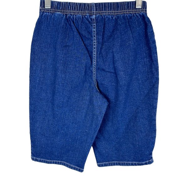 NWT DENIM & CO. HOW TIMELESS DENIM BERMUDA SHORTS WITH POCKETS ANTIQUE XXS - Picture 2 of 6